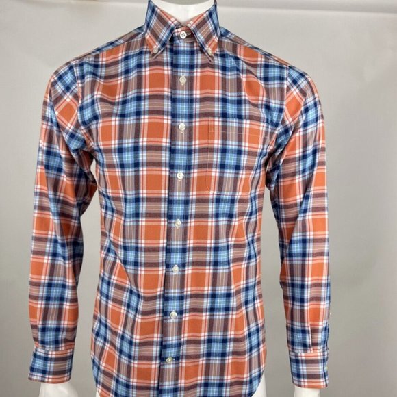 Vineyard Vines Hammersmith‎ Performance Flannel Slim Murray Shirt Mens S $99 - Picture 1 of 11
